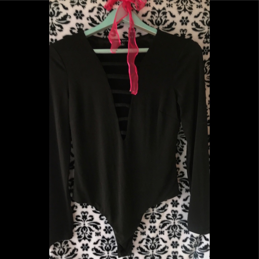 Black sexy body suit